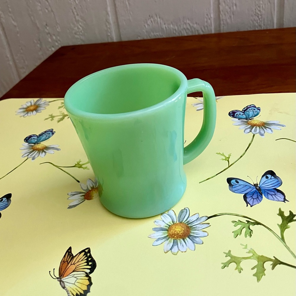 Vintage Fire King jadeite mug